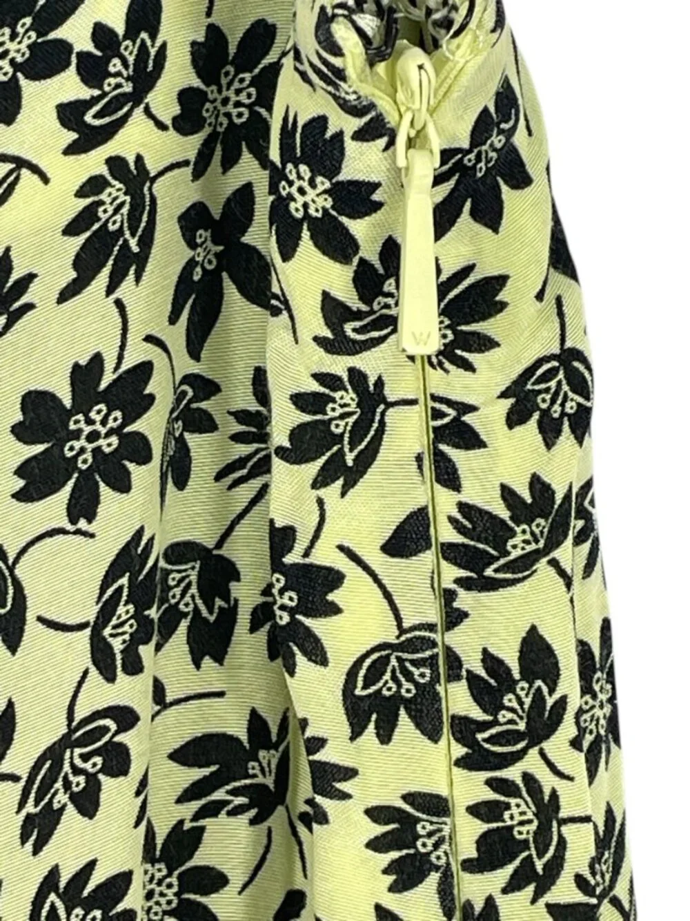 Whistles Cupro ECOVERO Floral Midi Skirt Front Slit A-Line US 8 - Picture 6 of 10